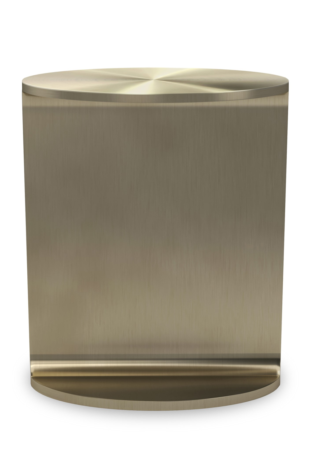Brushed Gold Side Table | Caracole Rivet | Oroa.com