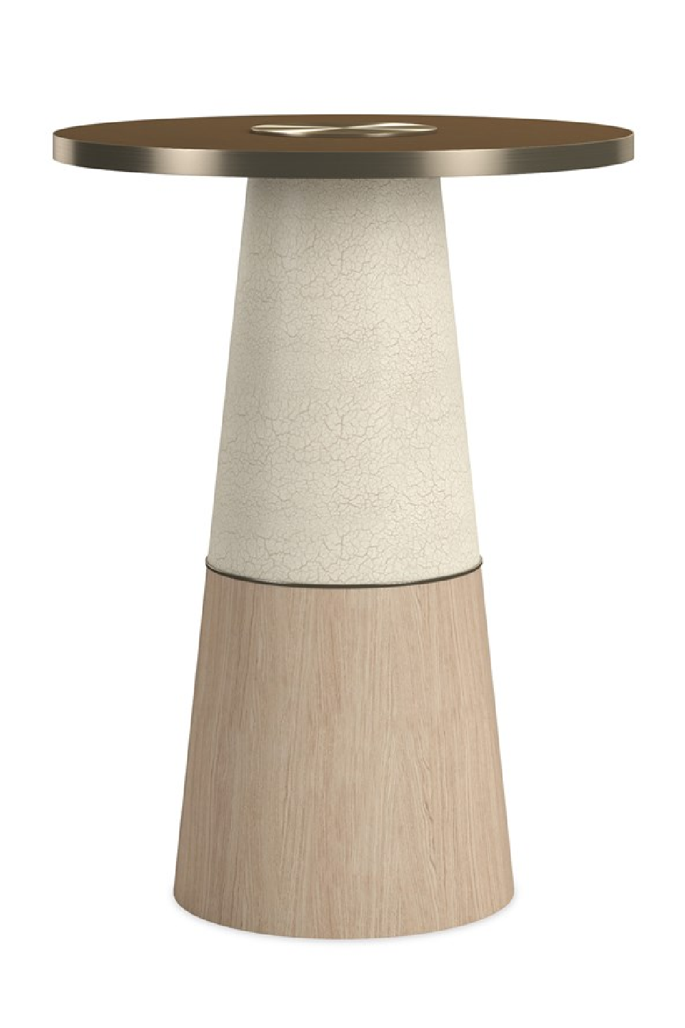 Glass Pedestal Side Table | Caracole Aperture | Oroatrade.com