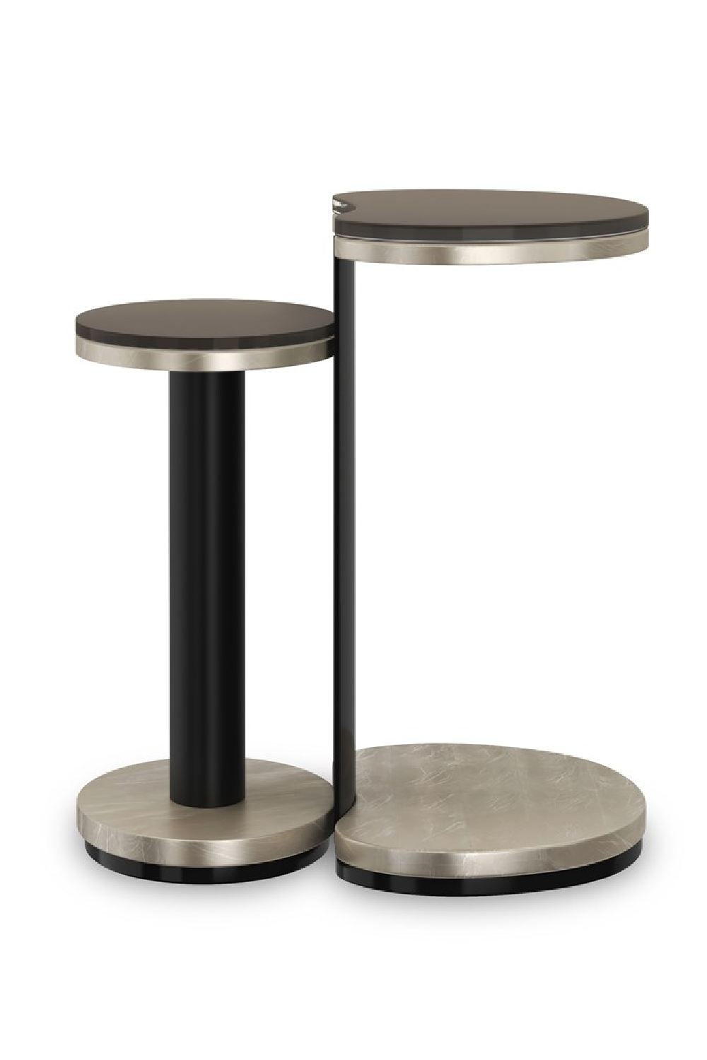 Bronze Glass Nesting End Tables (2) | Caracole Fritza | Oroa.com