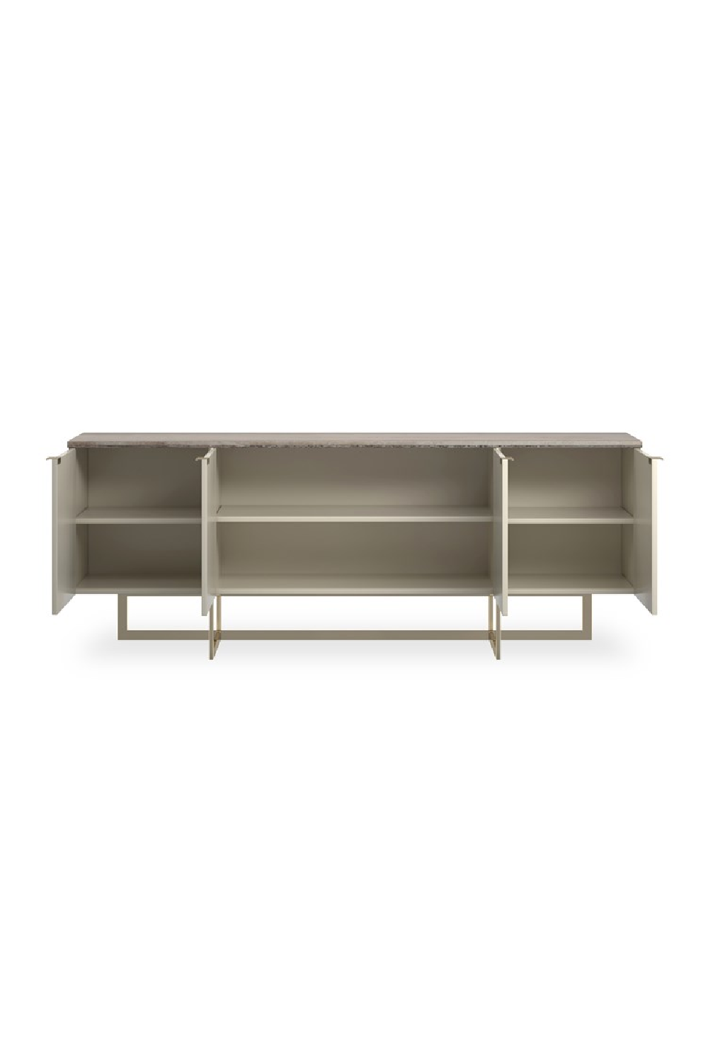 Cream 4-Door Media Unit | Caracole Wish You Were Here | Oroa.com