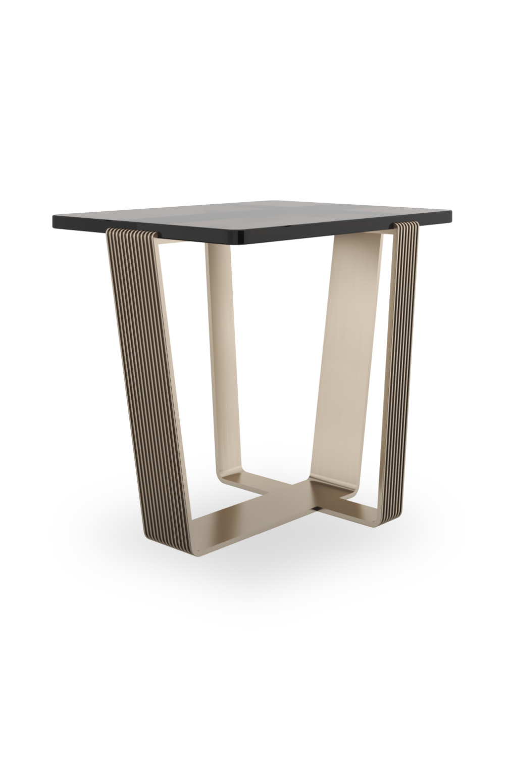 Smoked Bronze Glass Side Table | Caracole Counter Balance | Oroa.com