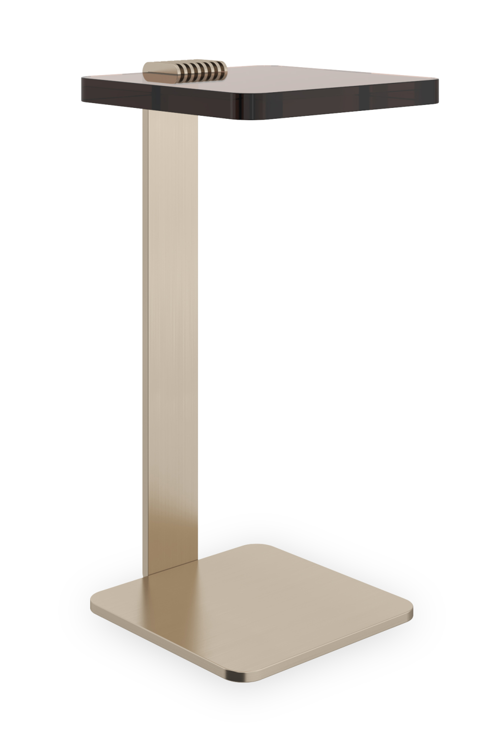 Smoked Bronze Glass Spot Table | Oroa.com