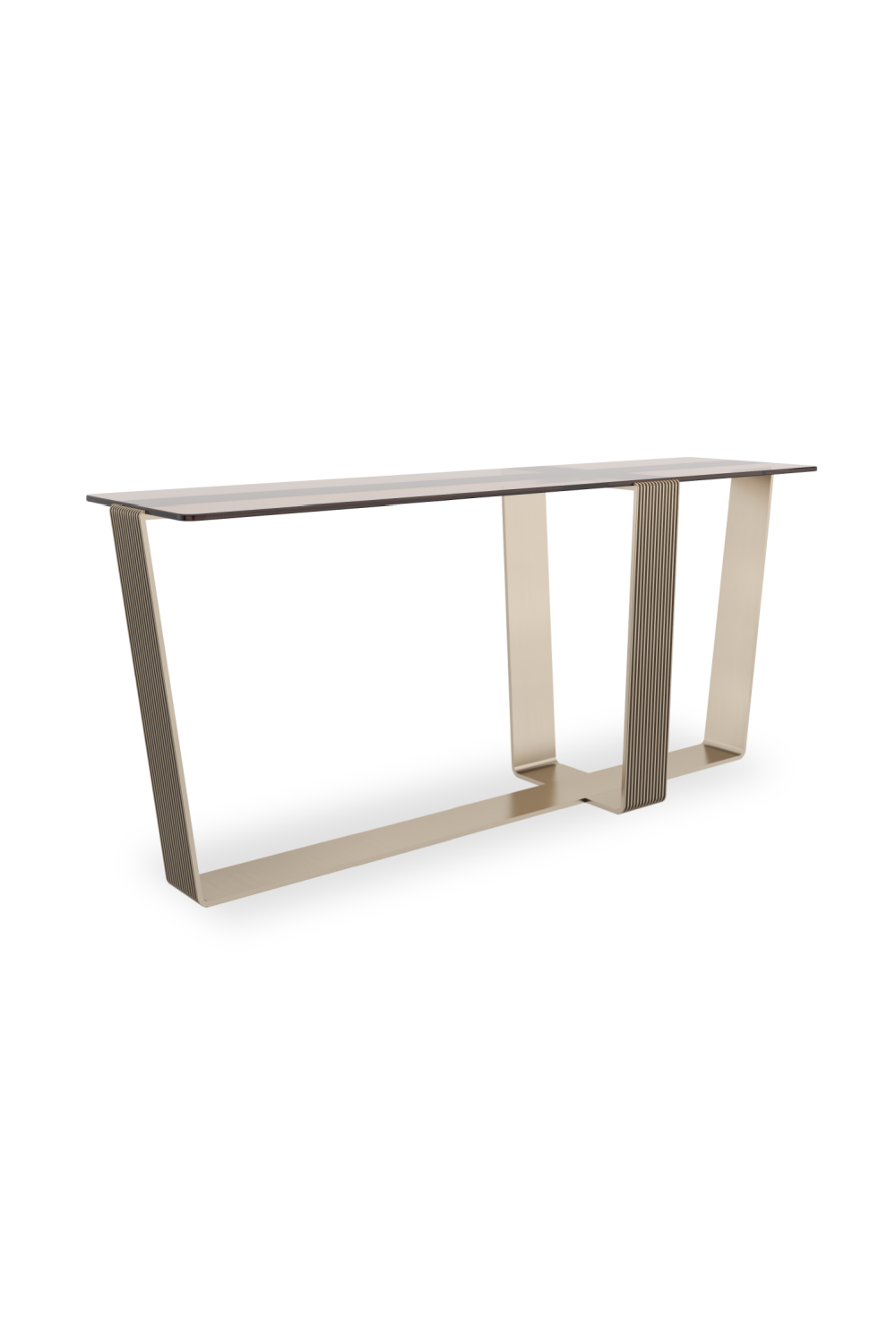 Smoked Bronze Glass Console Table | Oroa.com