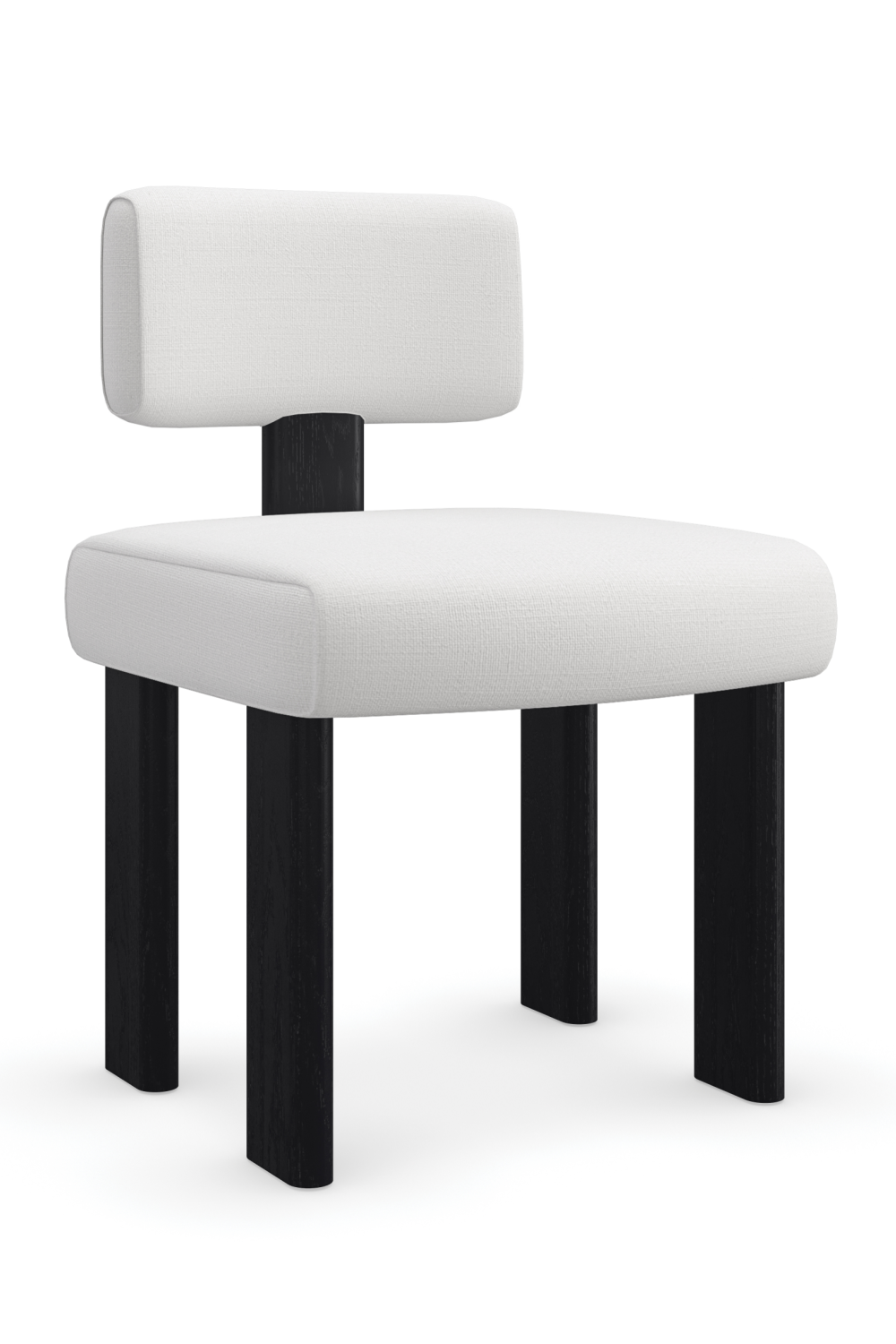 White Linen Modern Dining Chair | Caracole Perry | Oroa.com