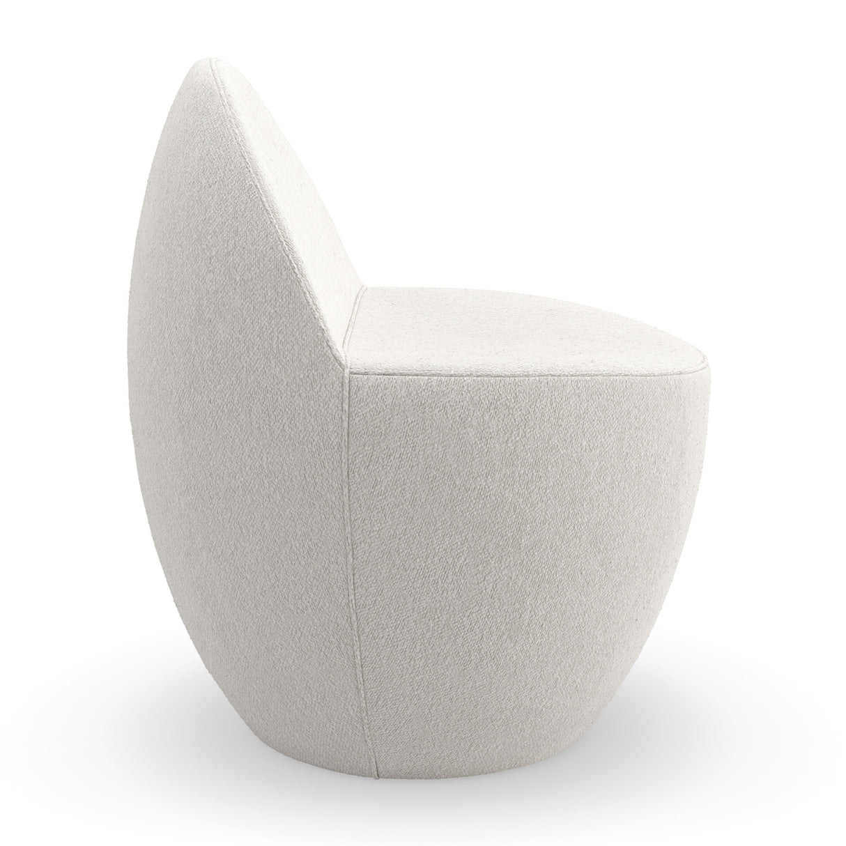 White Boucle Accent Chair | Oroa.com