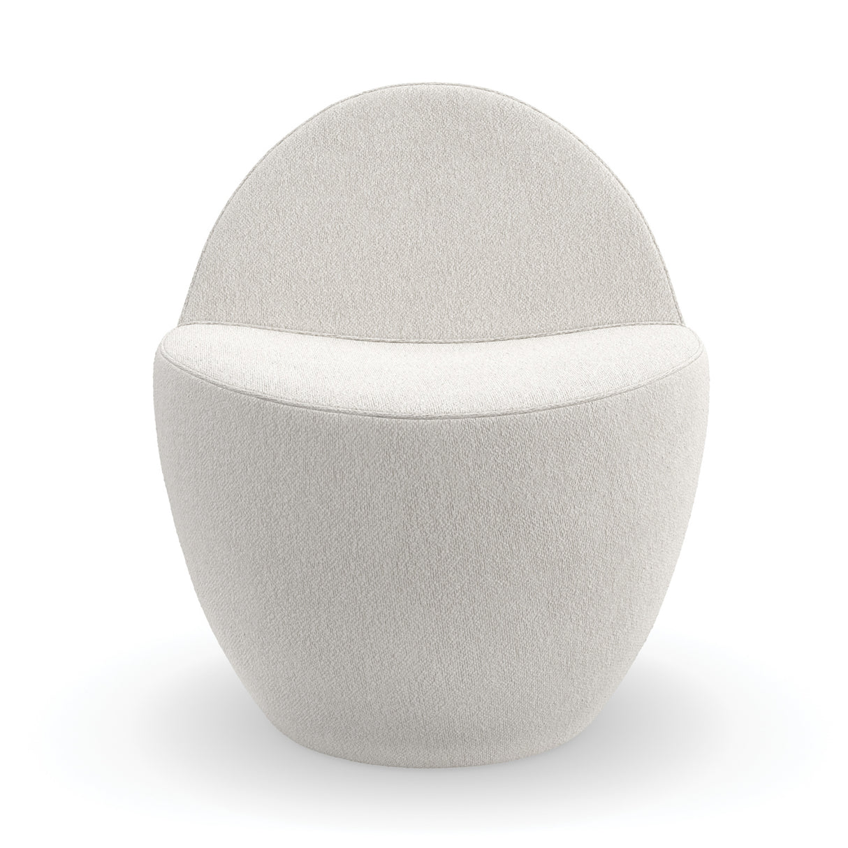 White Boucle Accent Chair | Oroa.com