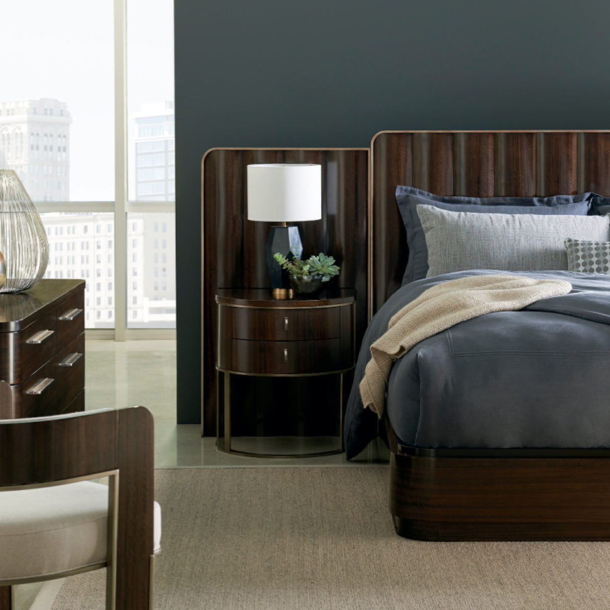 Semi-Circular Nightstand | Oroa.com