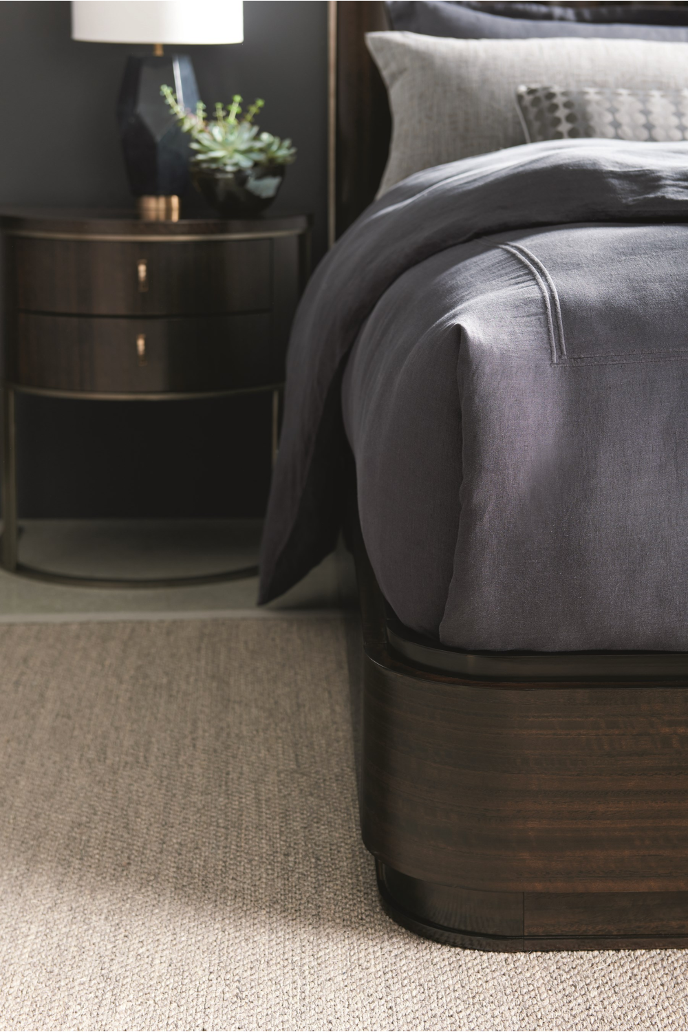 Semi-Circular Nightstand | Caracole Moderne | Oroa.com