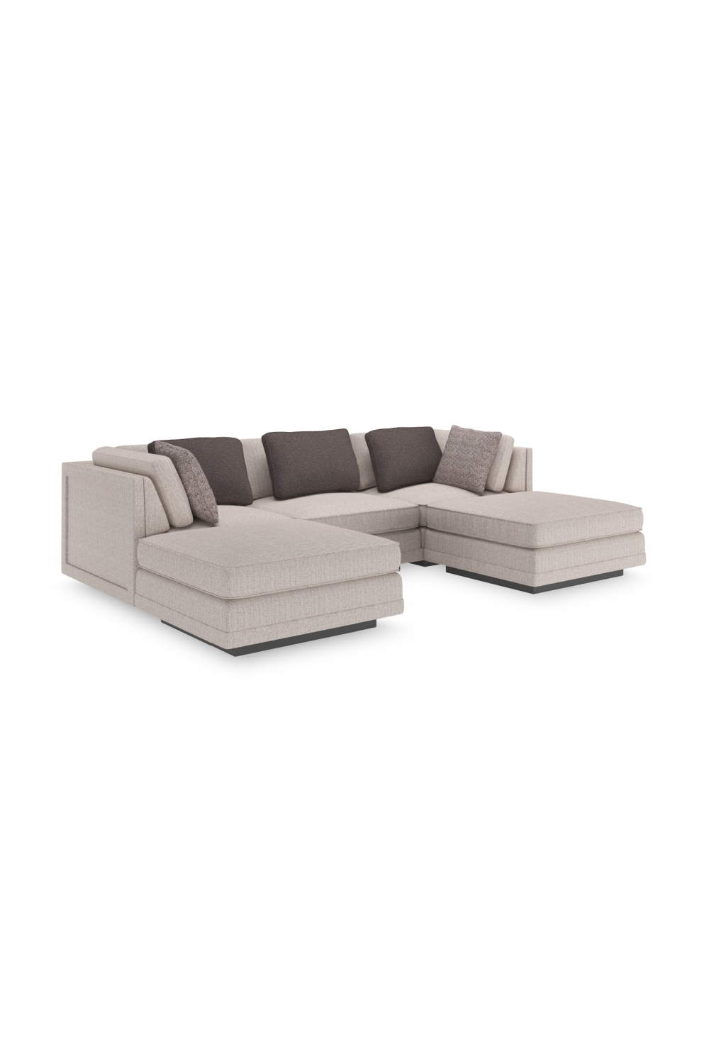 Modern Minimalist Ottoman | Caracole Fusion | Oroa.com