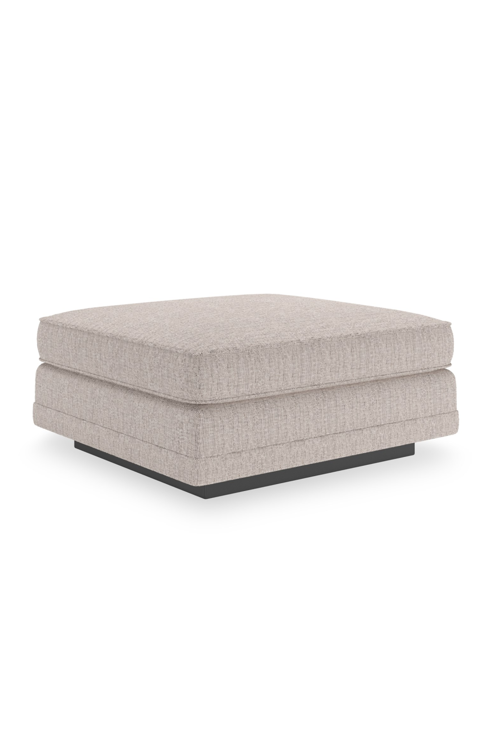 Beige Woven Ottoman | Caracole Fusion | Oroa.com