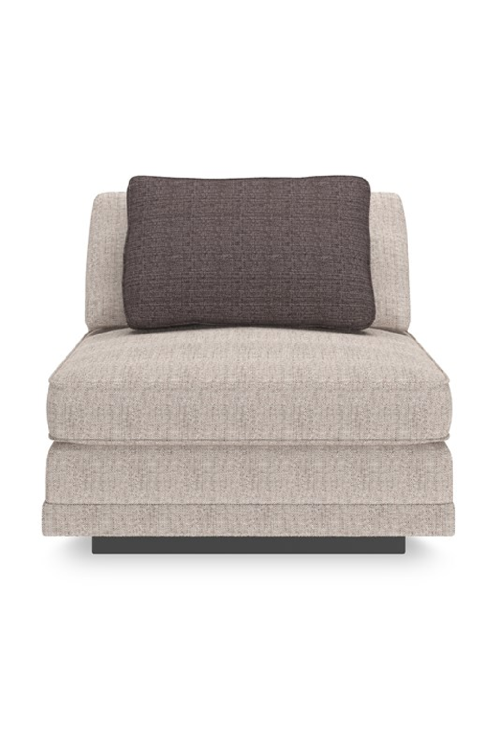 Beige Armless Chair | Caracole Fusion | Oroa.com