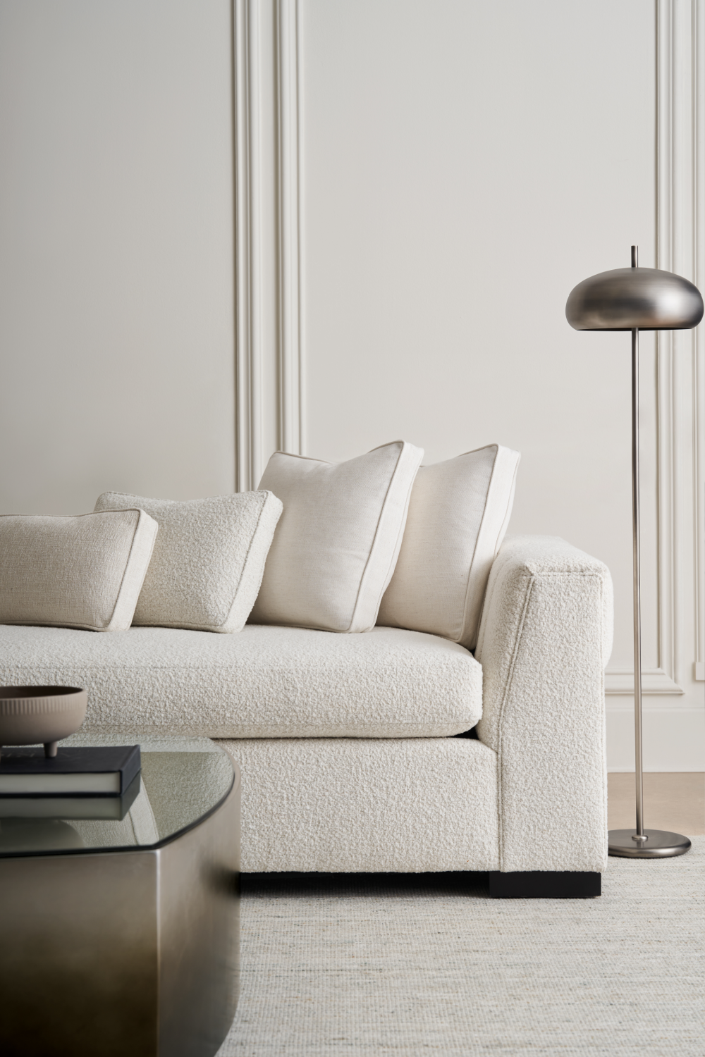 White Modern Sectional Sofa | Caracole Edge | Oroa.com