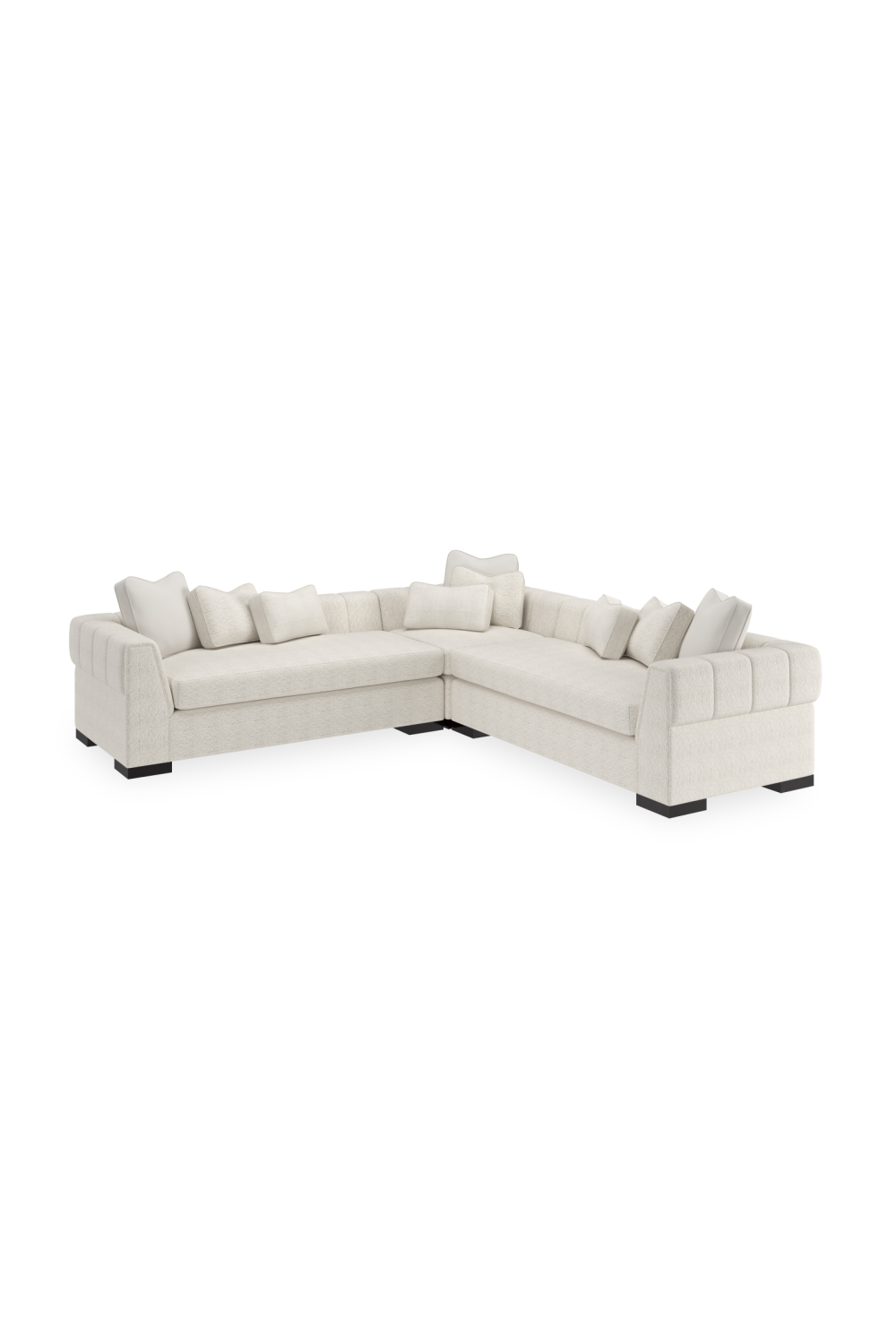 White Modern Sectional Sofa | Caracole Edge | Oroa.com
