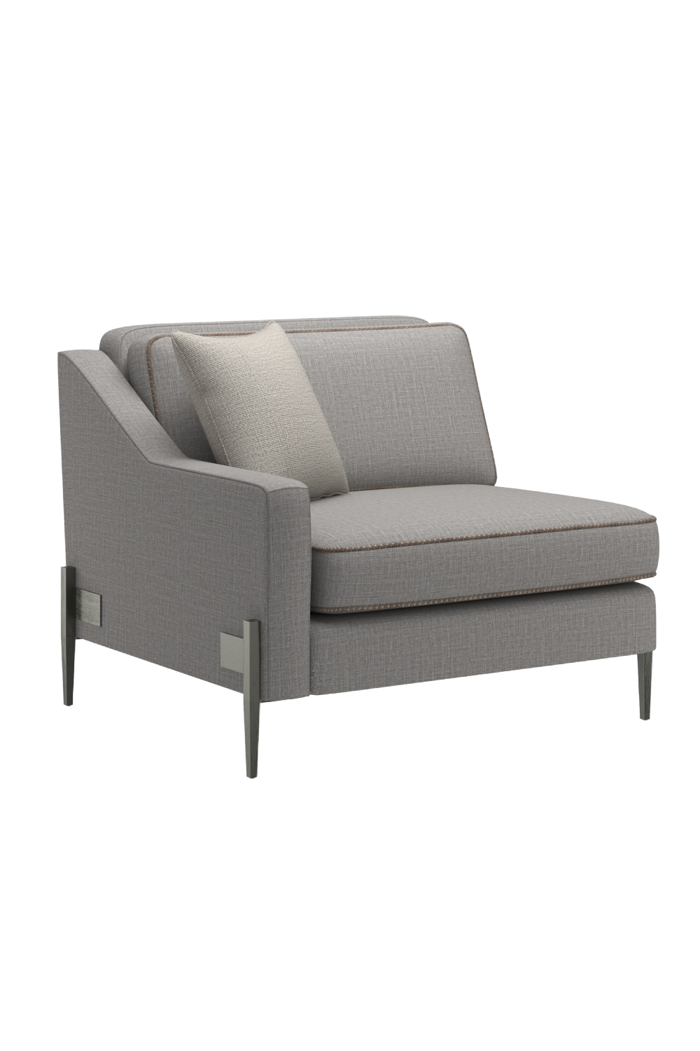 Gray Wool Blend Modular Chair | Oroa.com