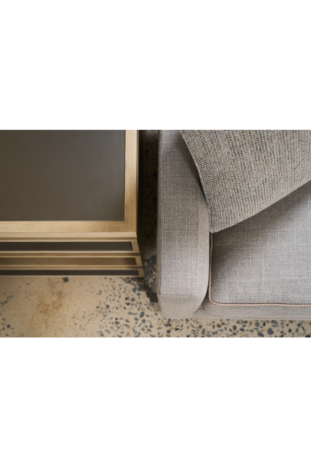 Gray Wool Blend Modular Chair | Oroa.com