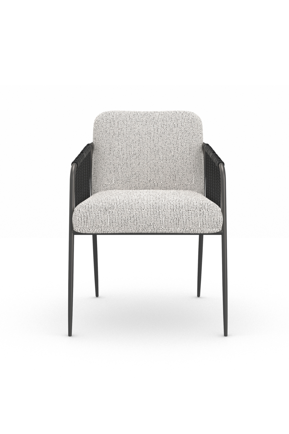 Woven Black Cord Dining Chair | Caracole Remix | Oroa.com