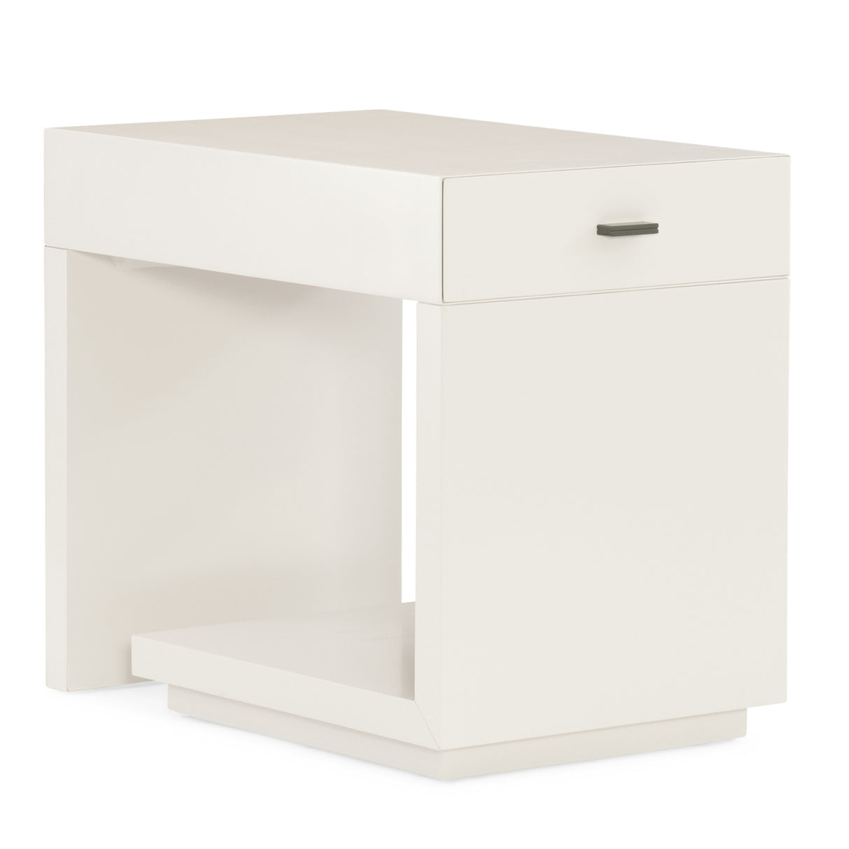 White 1-Drawer End Table | Oroa.com