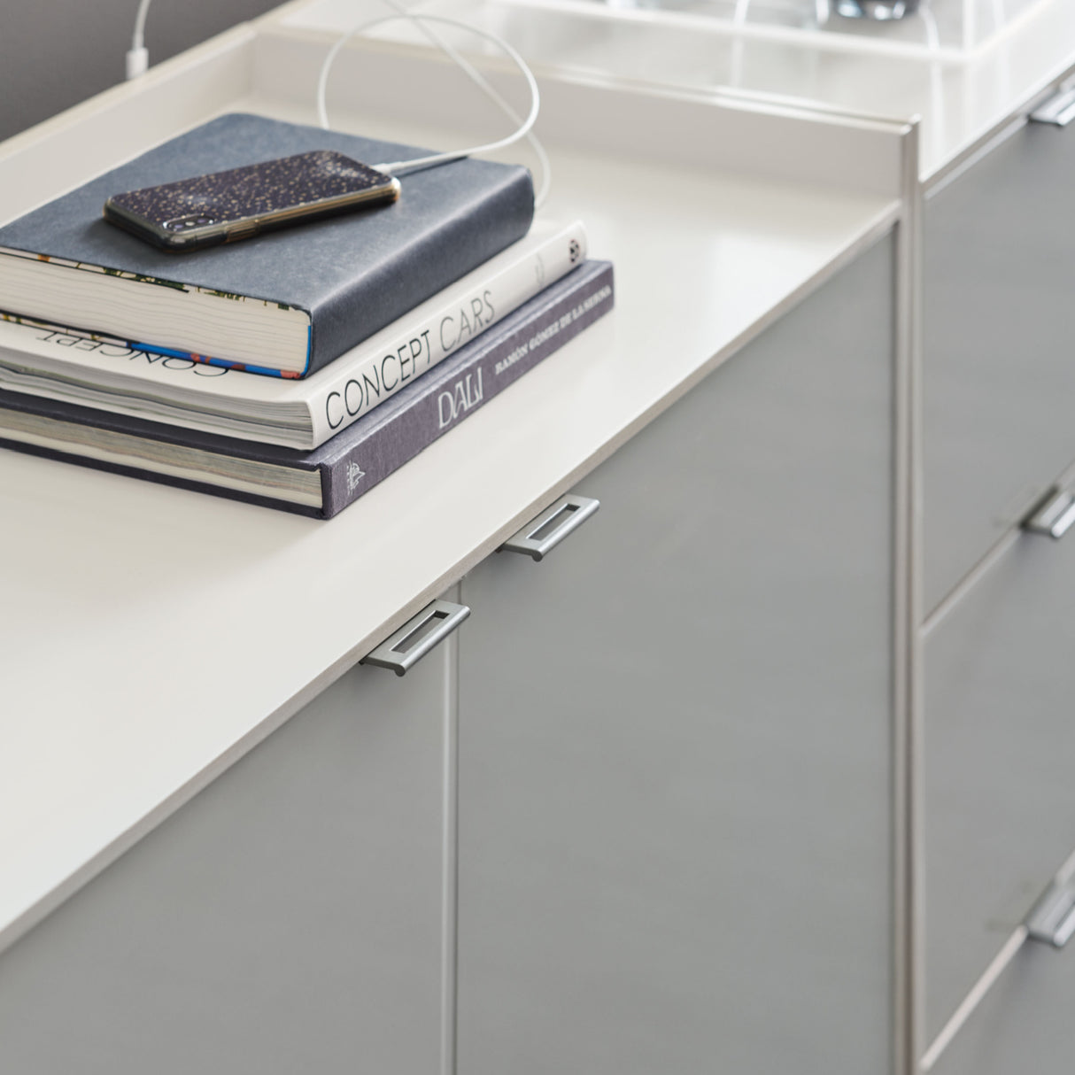 Gray 2-Door Chest | Oroa.com