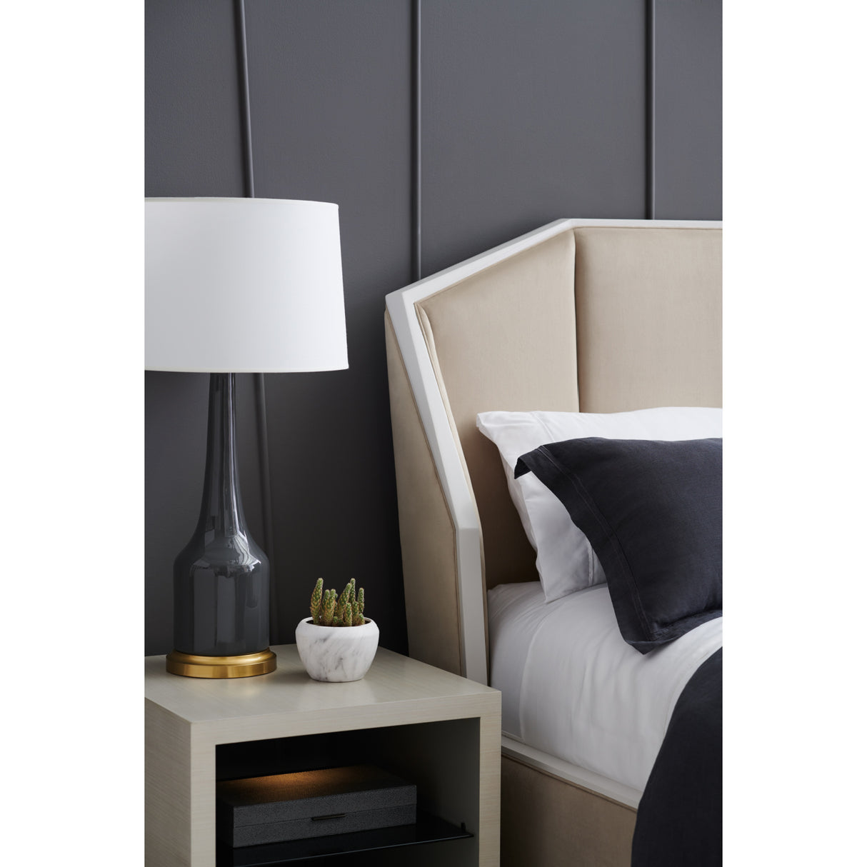 Beige Upholstered Bed | Oroa.com