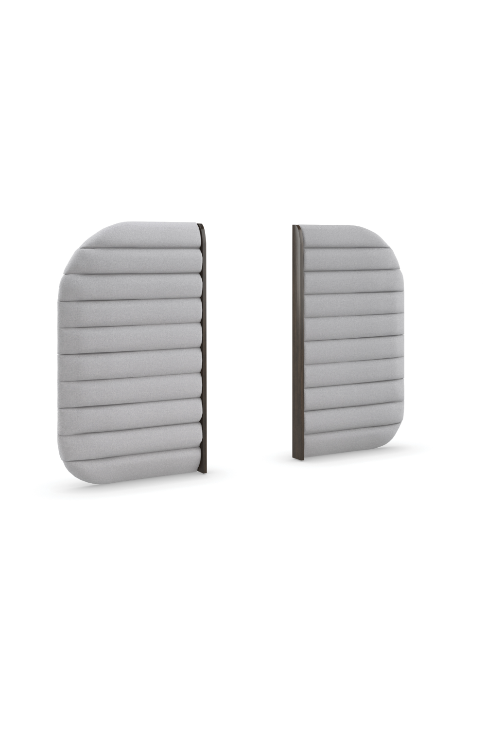 Gray Channeled Bed Side Panels | Oroa.com