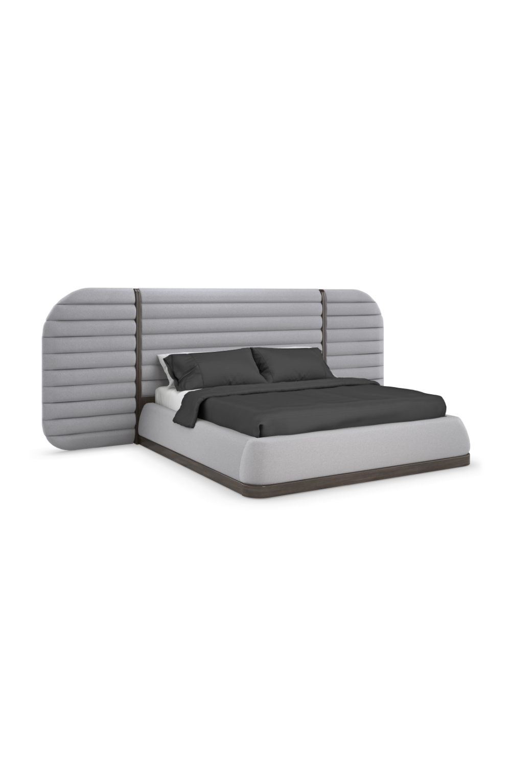 Gray Channeled Bed Side Panels | Caracole La Moda | Oroa.com