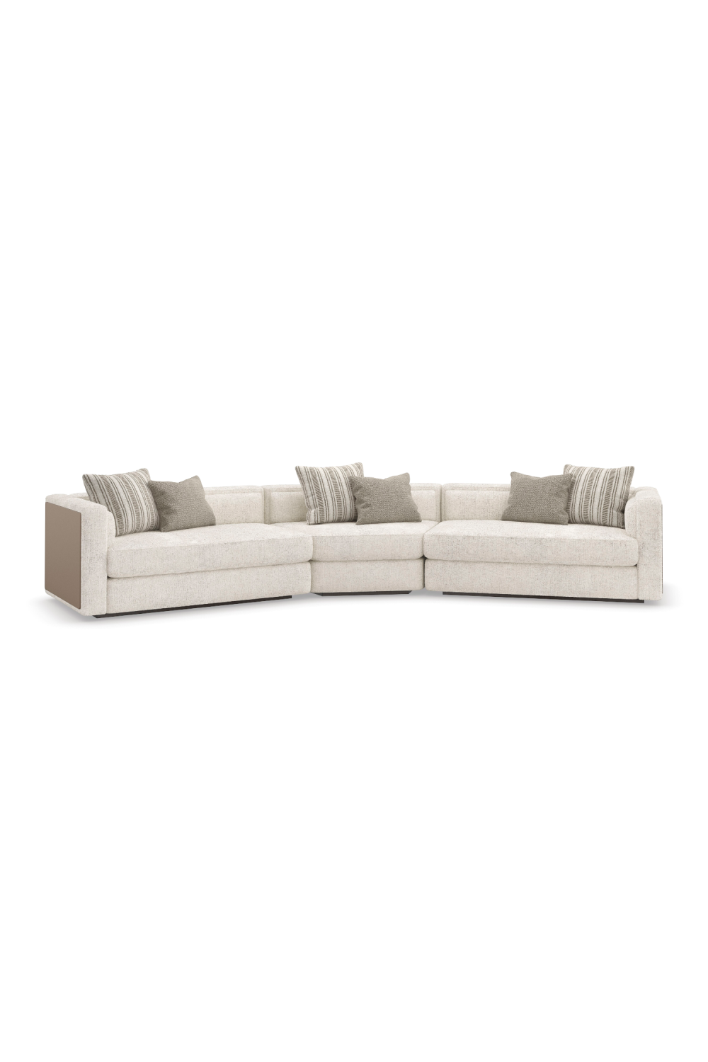 Cream Minimalist Sectional Sofa | Caracole Unity | Oroa.com