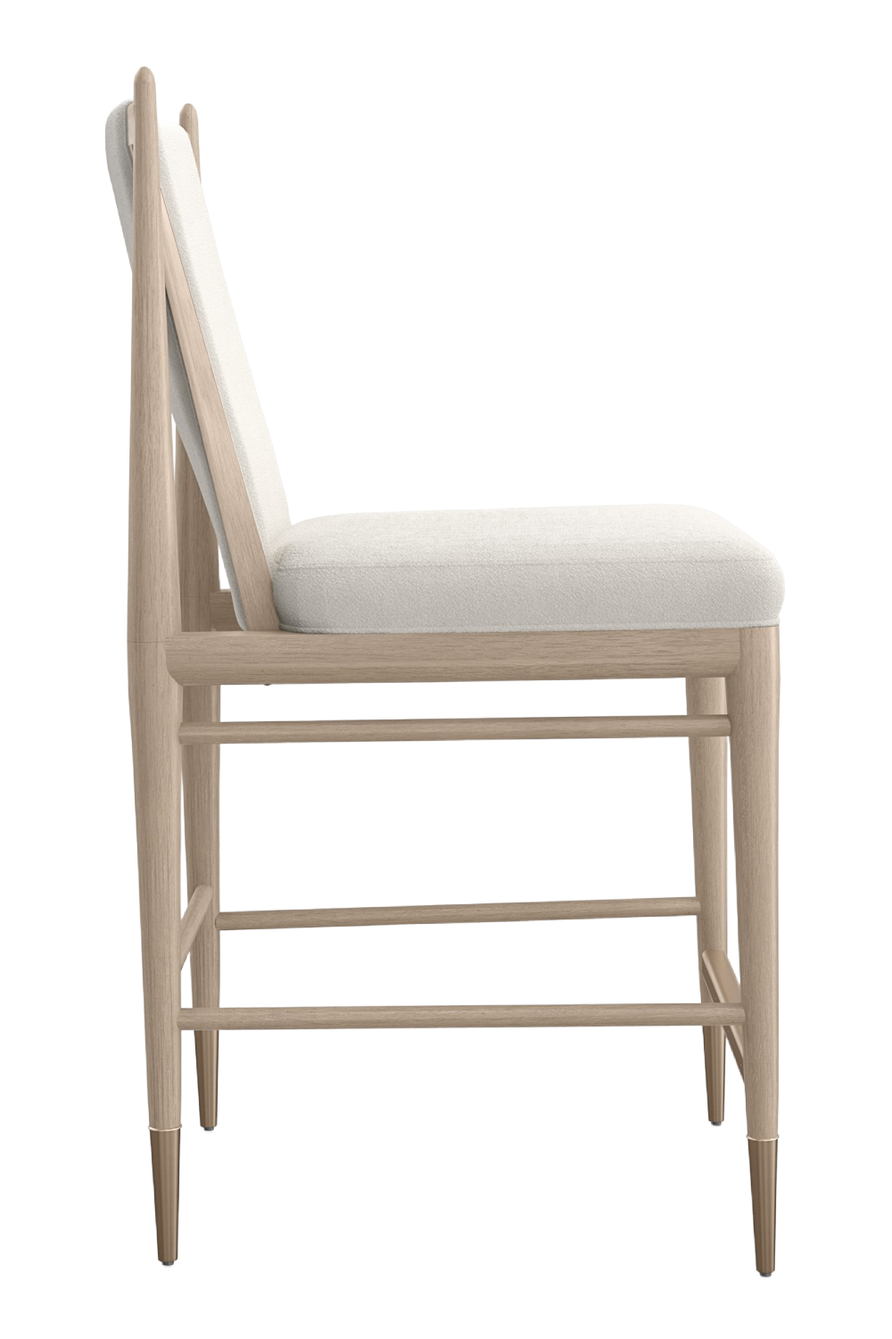 Ivory Bouclé Counter Stool | Caracole Unity | Oroa.com