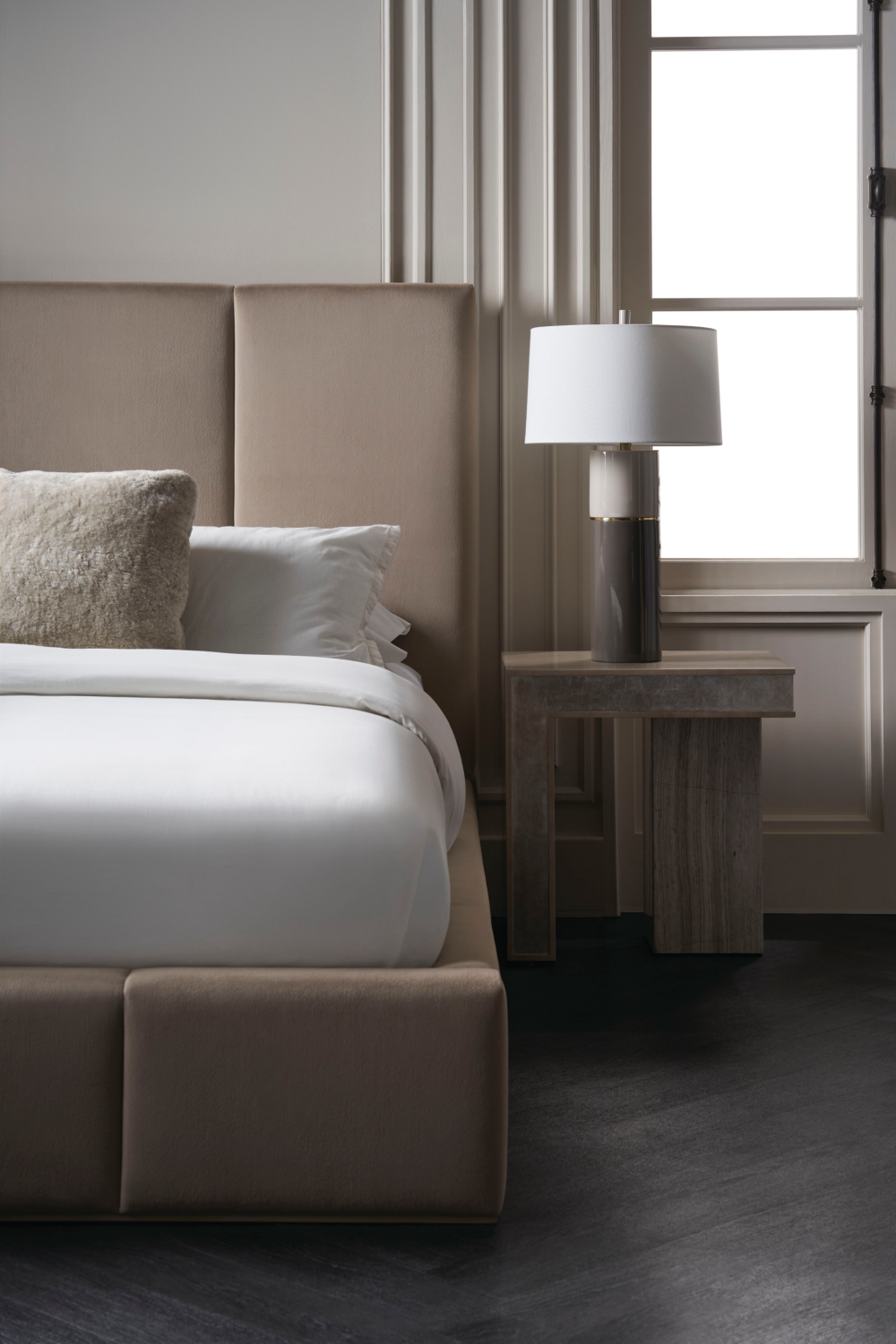 Ecru Upholstered Bed | Oroa.com