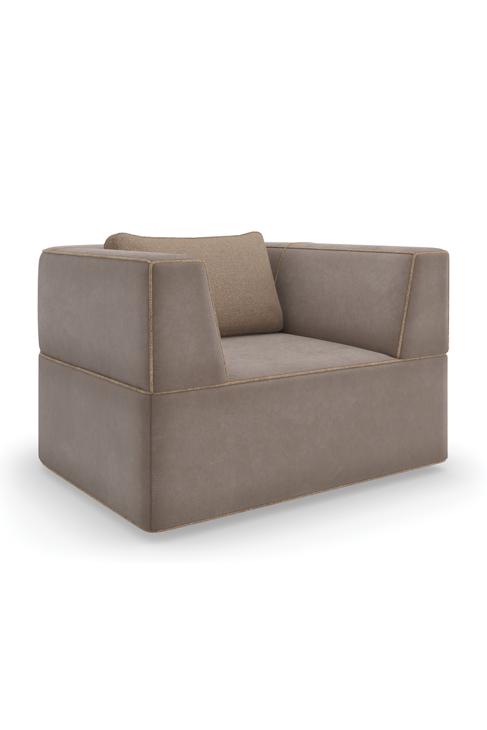 Warm Gray Lounge Chair | Oroa.com