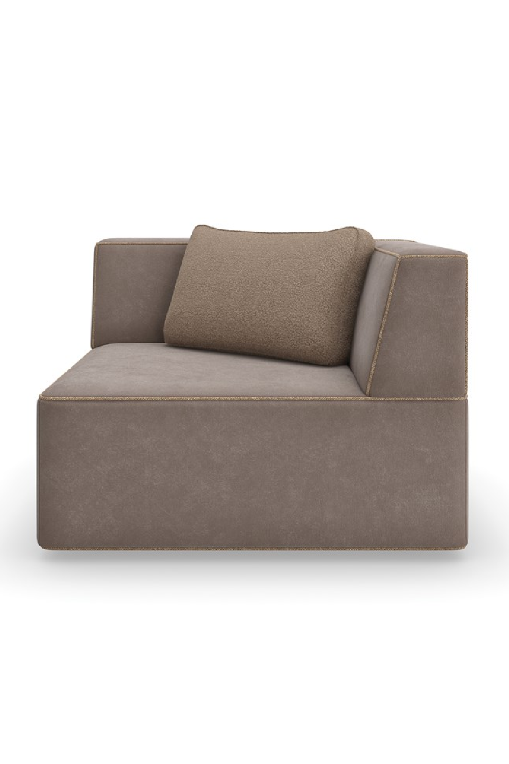 Brown Welted Sectional Sofa | Caracole Marbella | Oroa.com