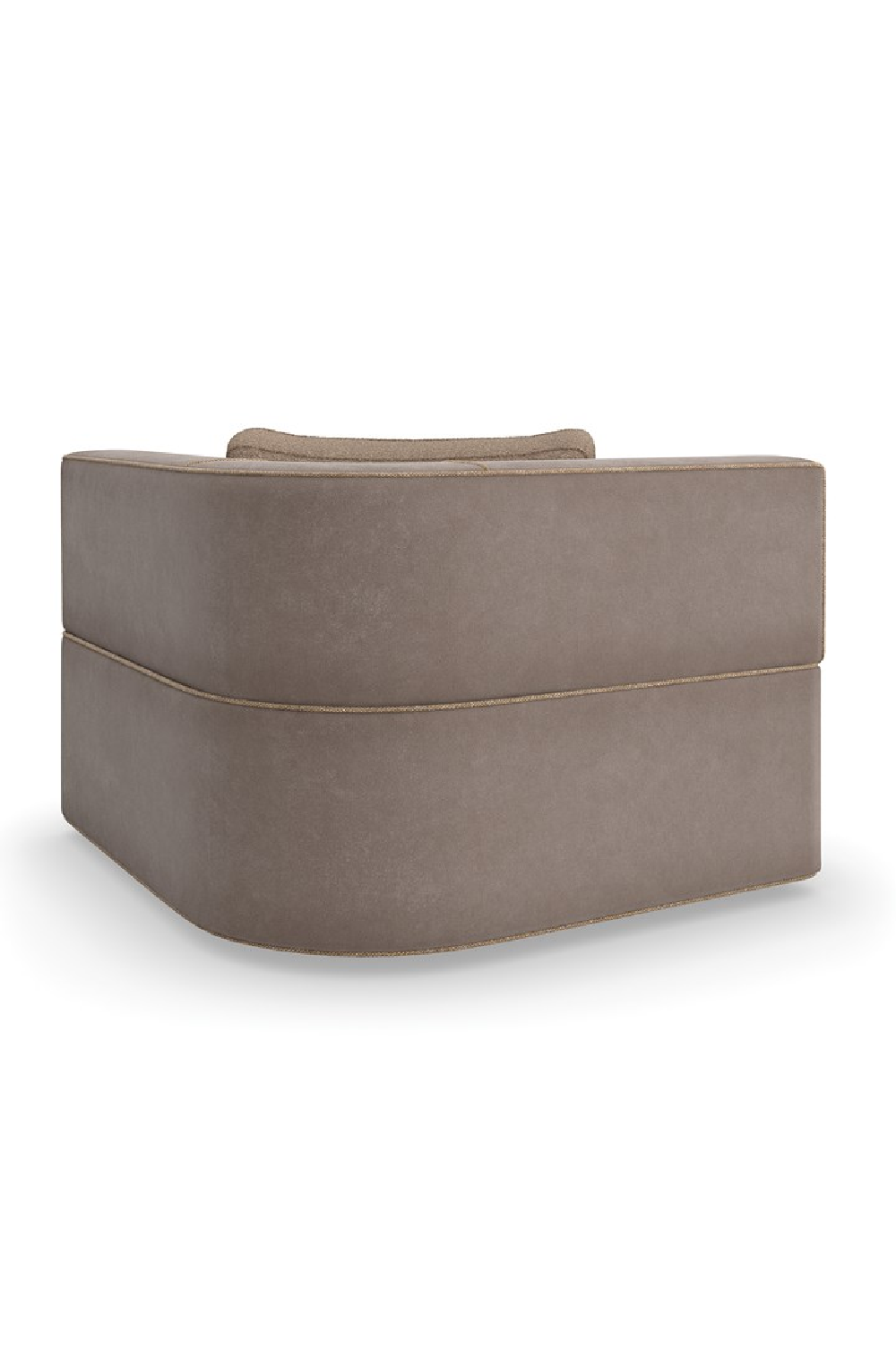 Brown Welted Sectional Sofa | Caracole Marbella | Oroa.com