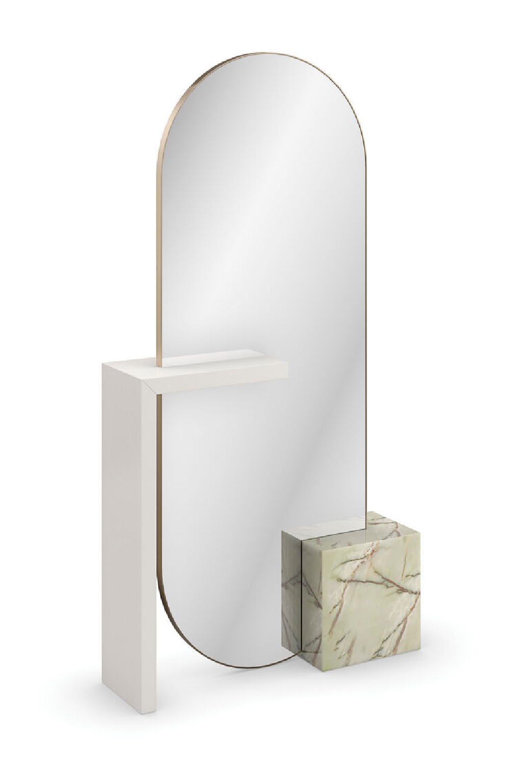 Bronze Metallic Floor Mirror | Caracole Monaco | Oroa.com