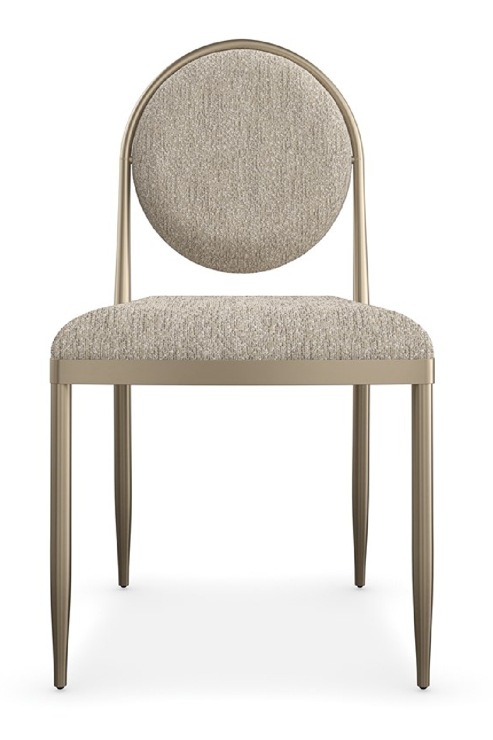 Oval-Back Bouclé Dining Chairs (2) | Caracole Capri | Oroa.com