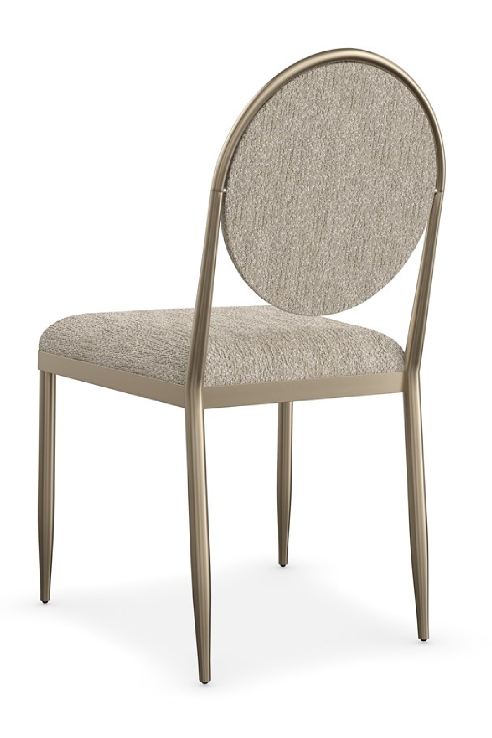 Oval-Back Bouclé Dining Chairs (2) | Caracole Capri | Oroa.com