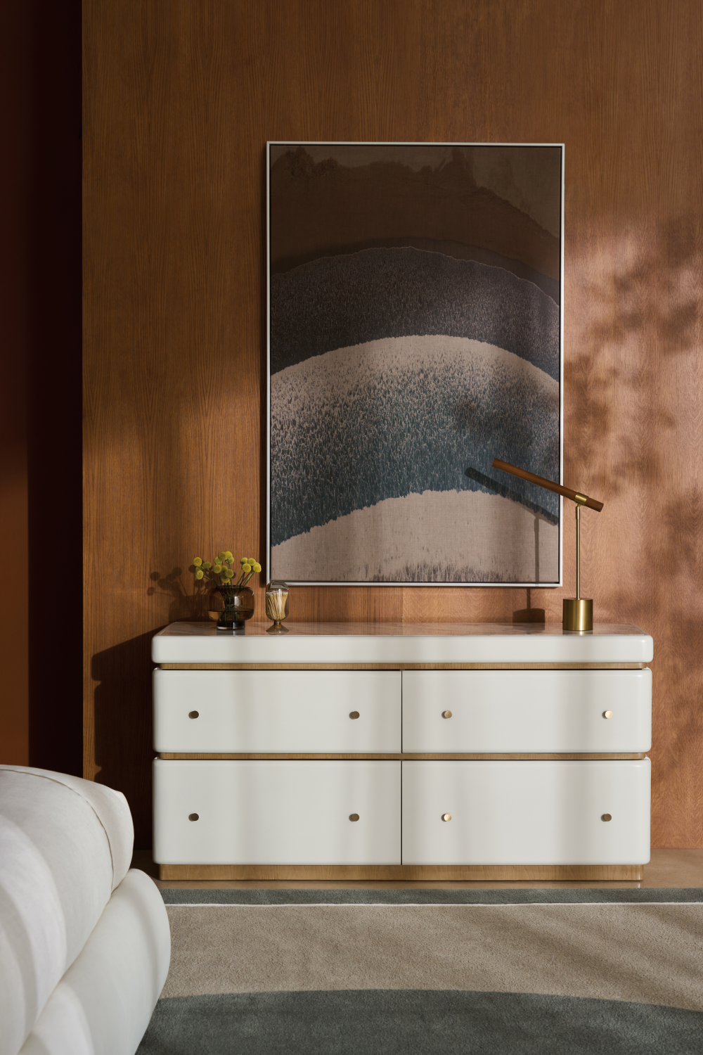 White 4-Drawer Dresser | Caracole Milos | Oroa.com