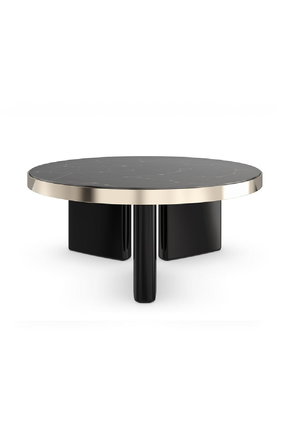 Black Round Coffee Table | Caracole Umbra | Oroa.com