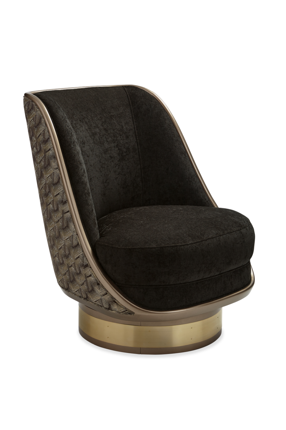 Velvet Back Swivel Chair | Caracole Go For A Spin | Oroa.com