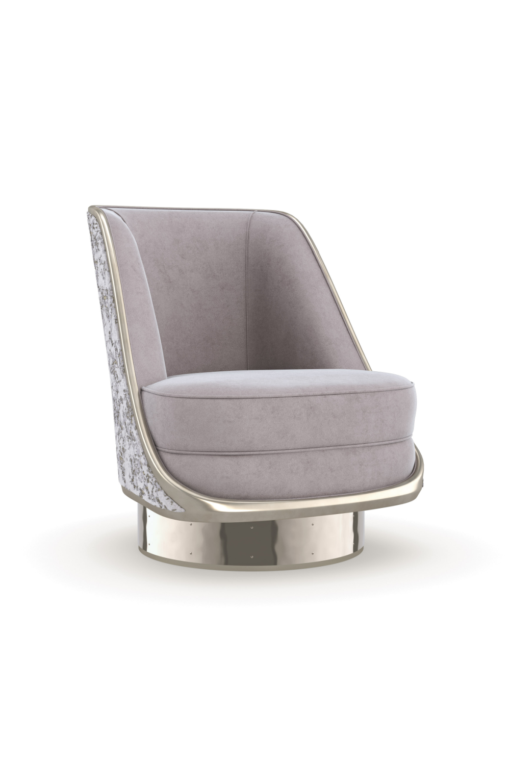 Velvet Back Swivel Chair | Oroa.com