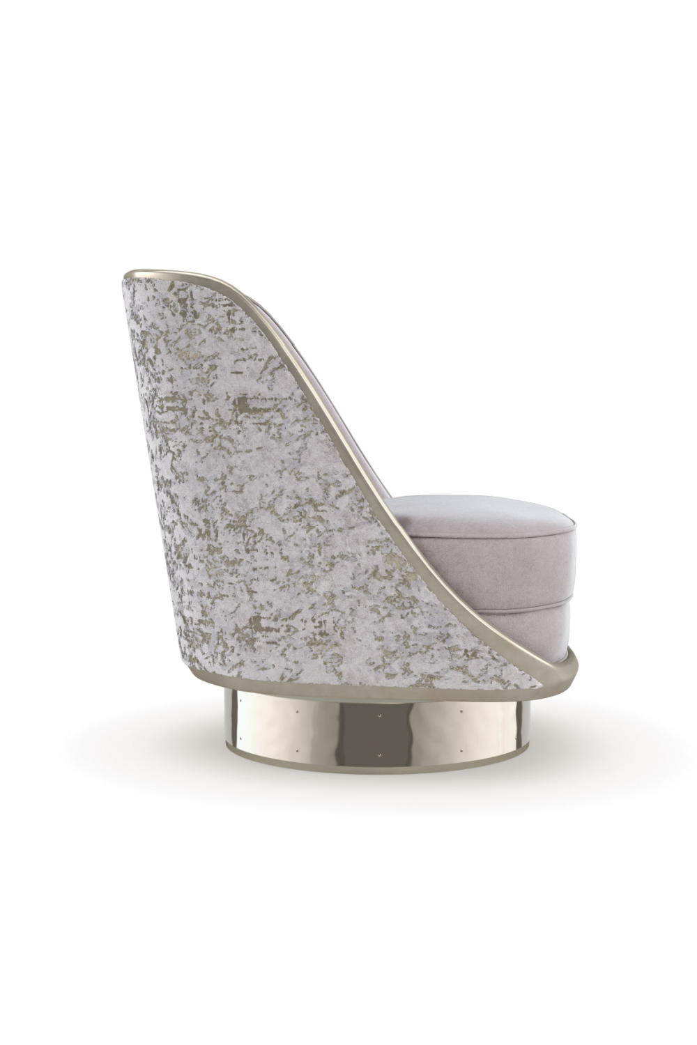 Velvet Back Swivel Chair | Oroa.com