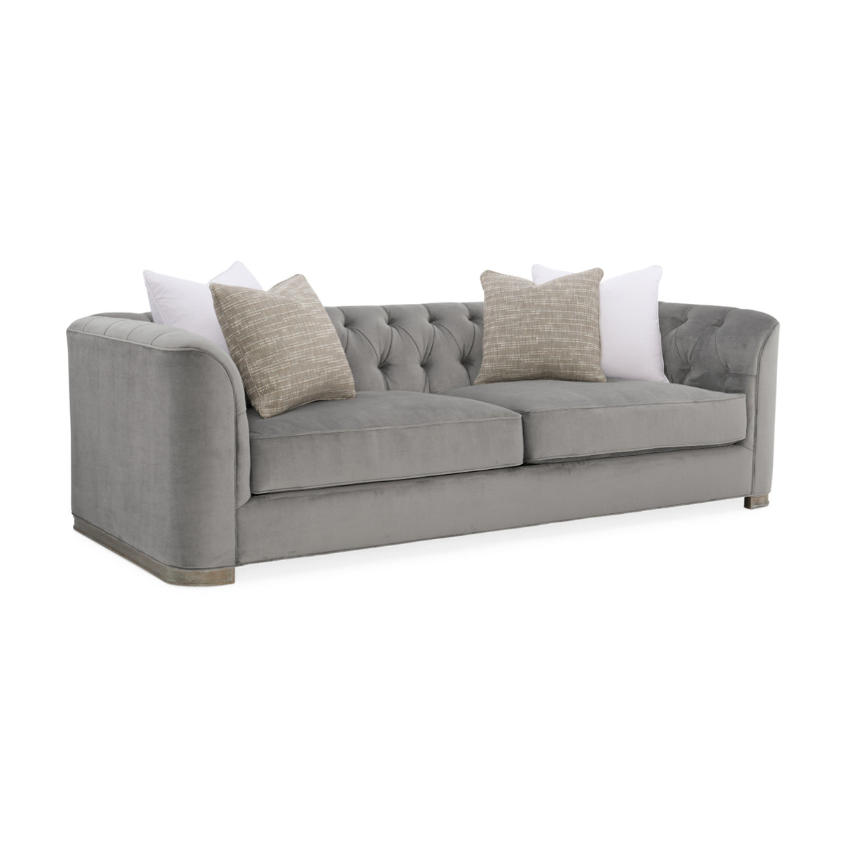 Gray Tufted Sofa | Oroa.com
