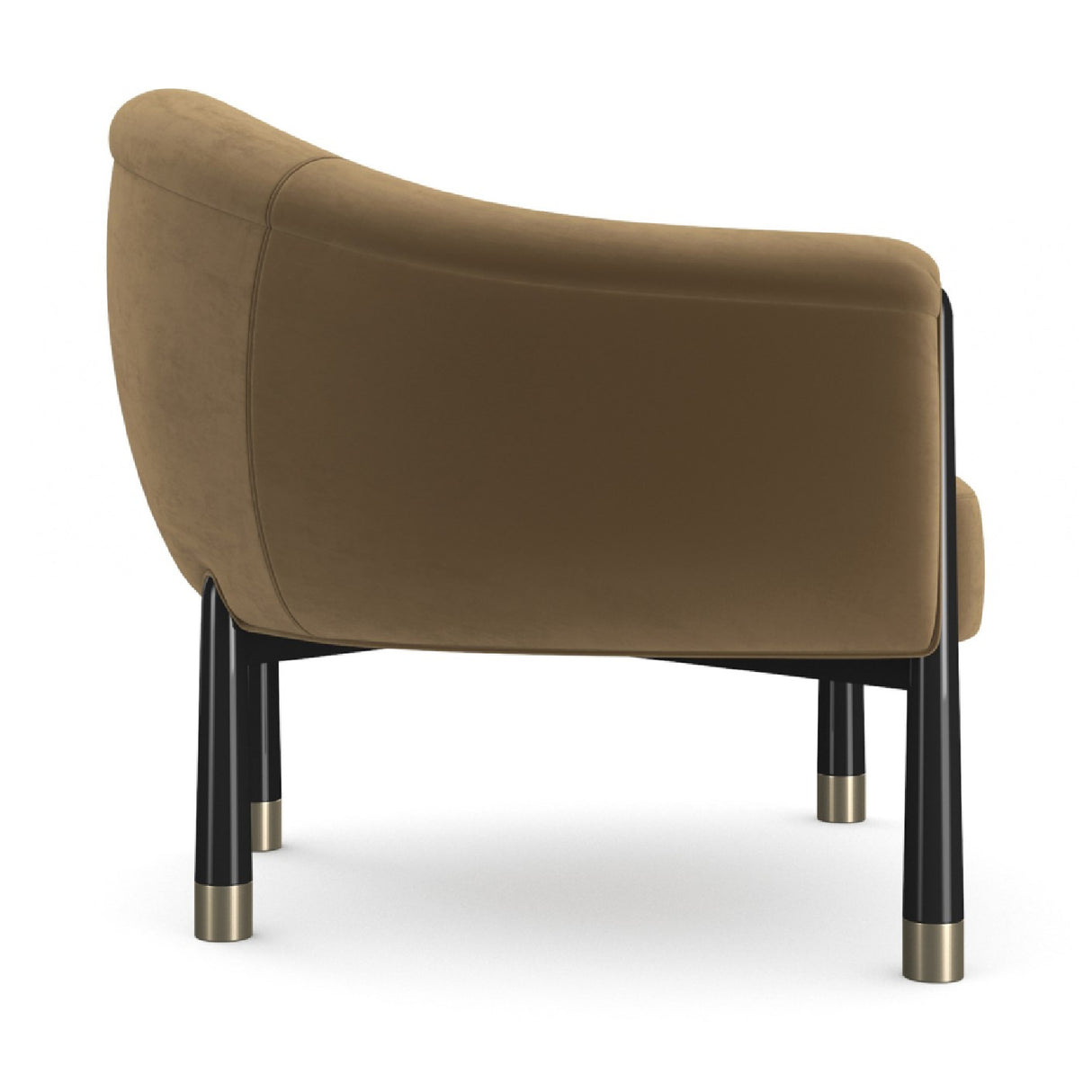 Velvet Curved Accent Chair | Oroa.com