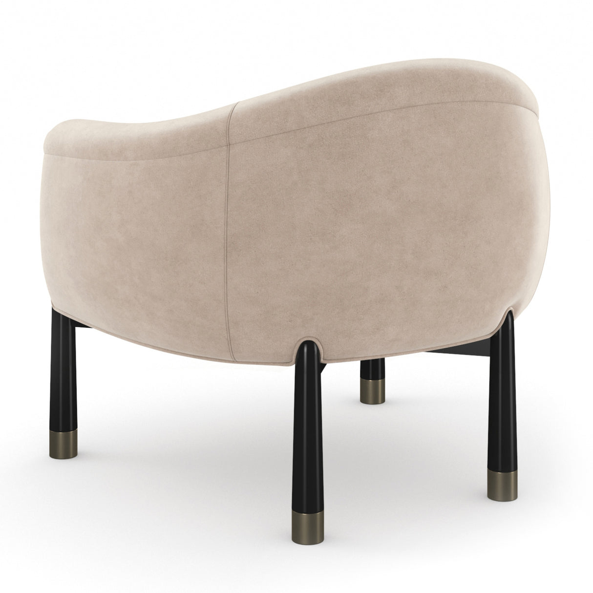Velvet Curved Accent Chair | Oroa.com