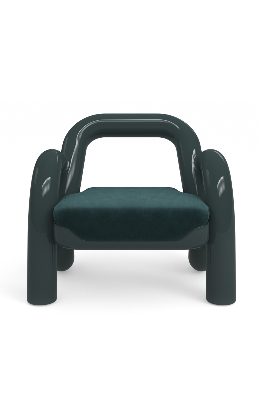 Glossy Twisted Accent Chair | Caracole Gelee | Oroa.com