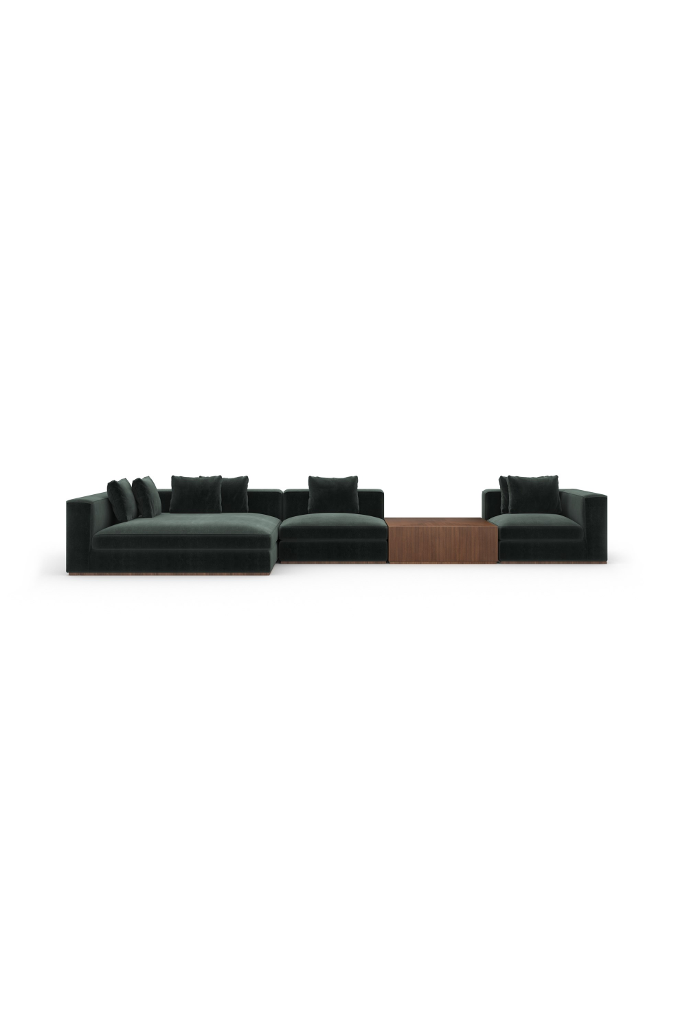 Black Sectional Sofa with Chaise | Caracole Bello | Oroa.com