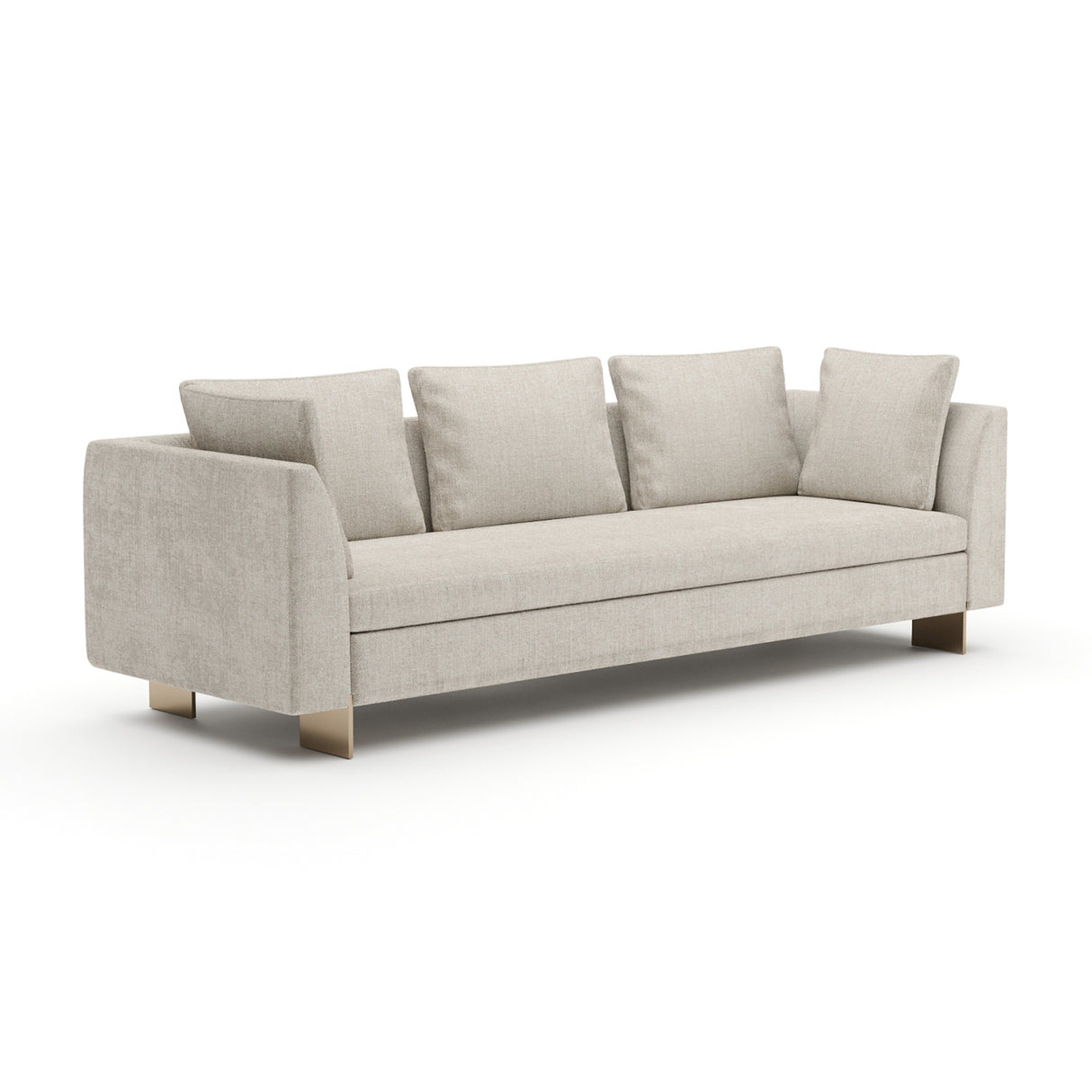 White Chenille Sofa | Oroa.com