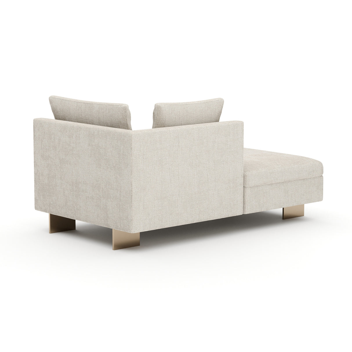 White Chenille Chaise Lounge | Oroa.com