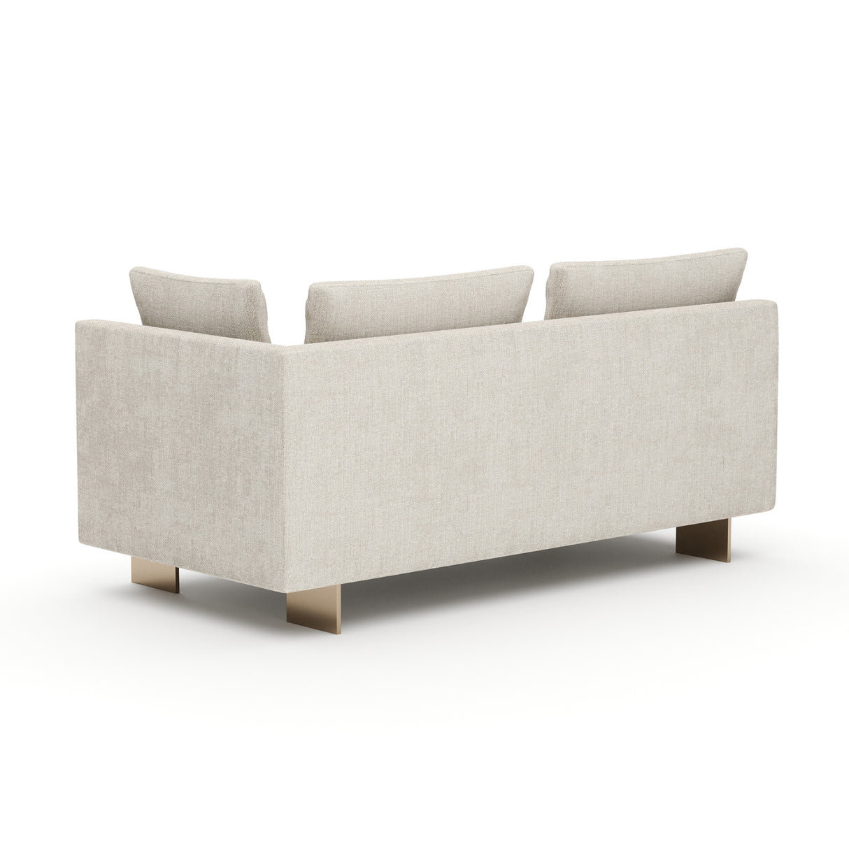 White Chenille Loveseat | Oroa.com