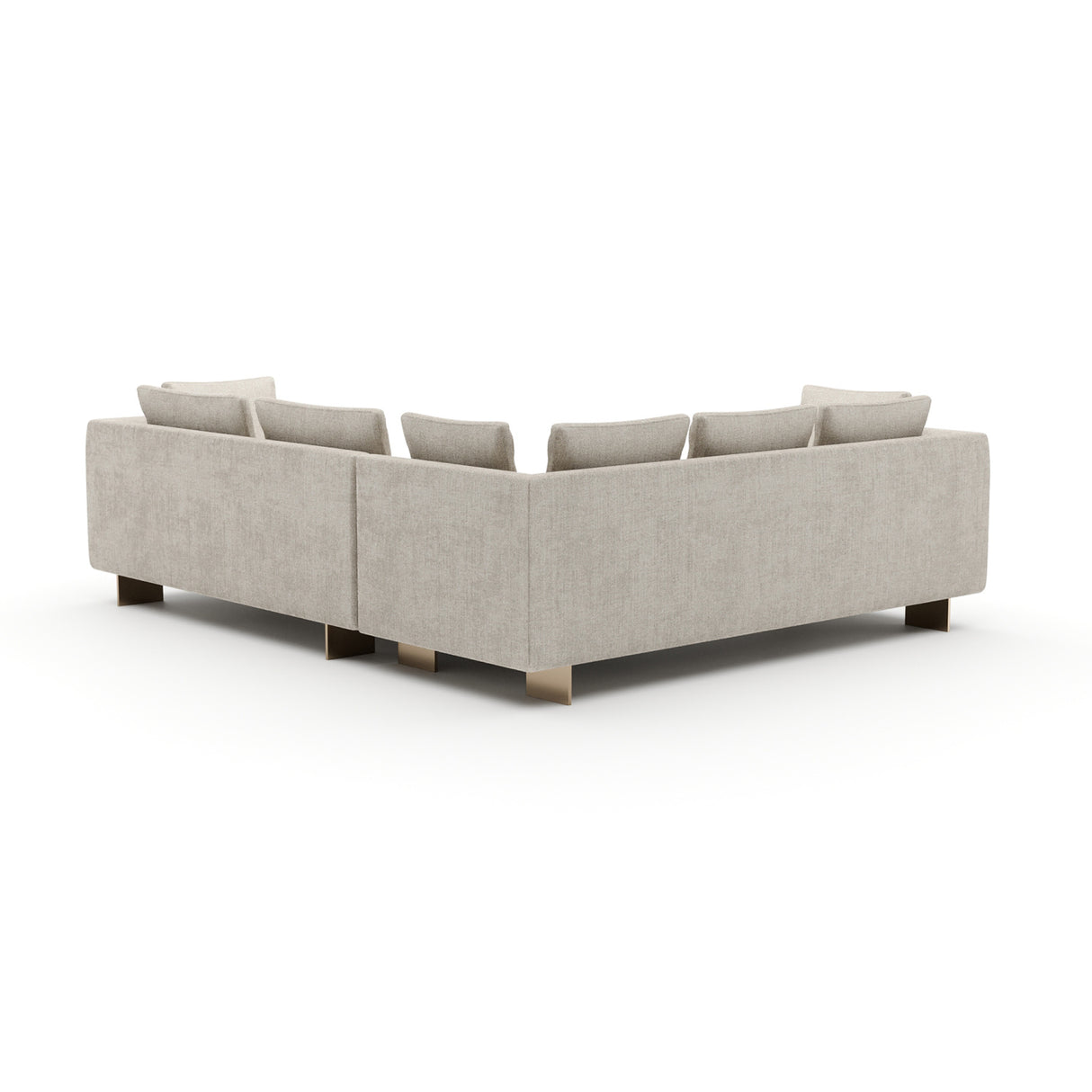 White Chenille Sectional Sofa S | Oroa.com