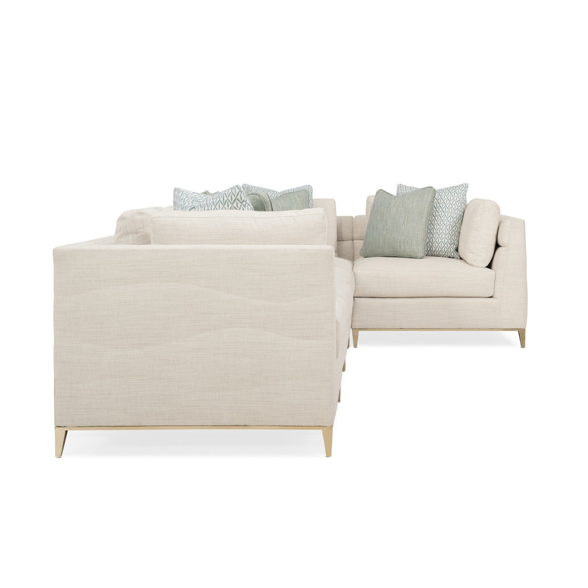Wavy Quilted Armless Lounge Chair | Oroa.com