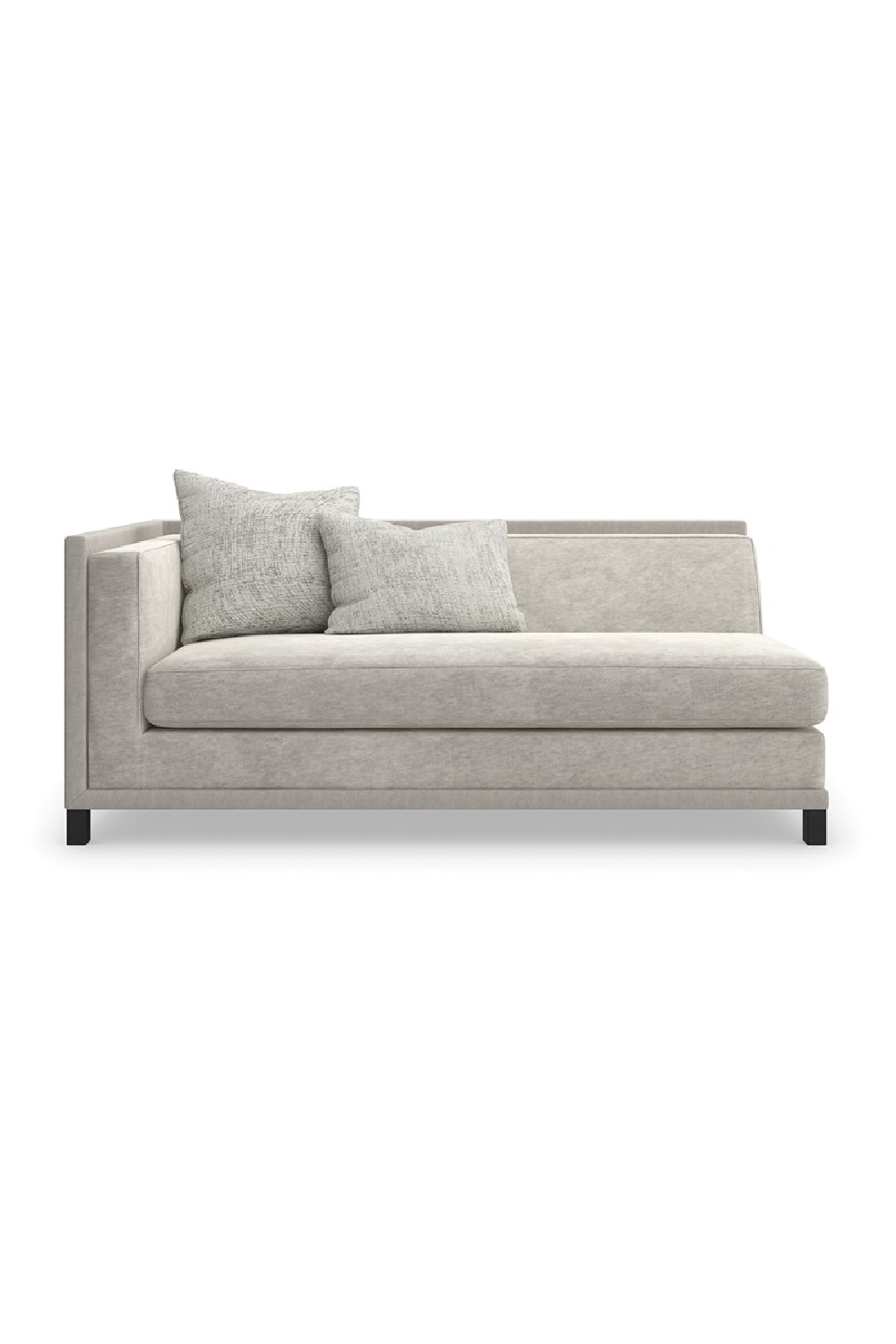 Light Gray Sectional Chair | Caracole Tuxedo | Oroa.com